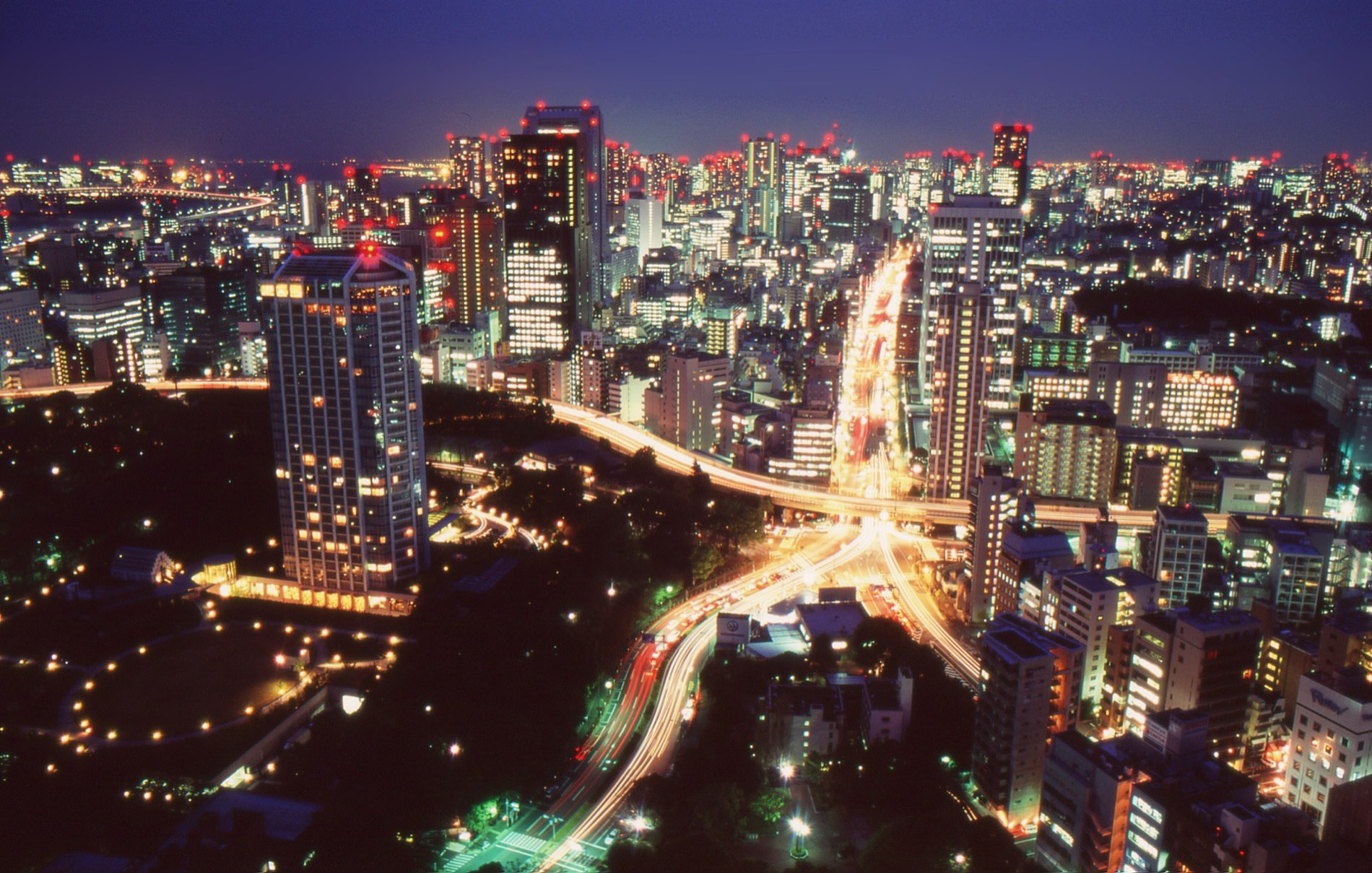 Tokyo skyline at night — the destination market
